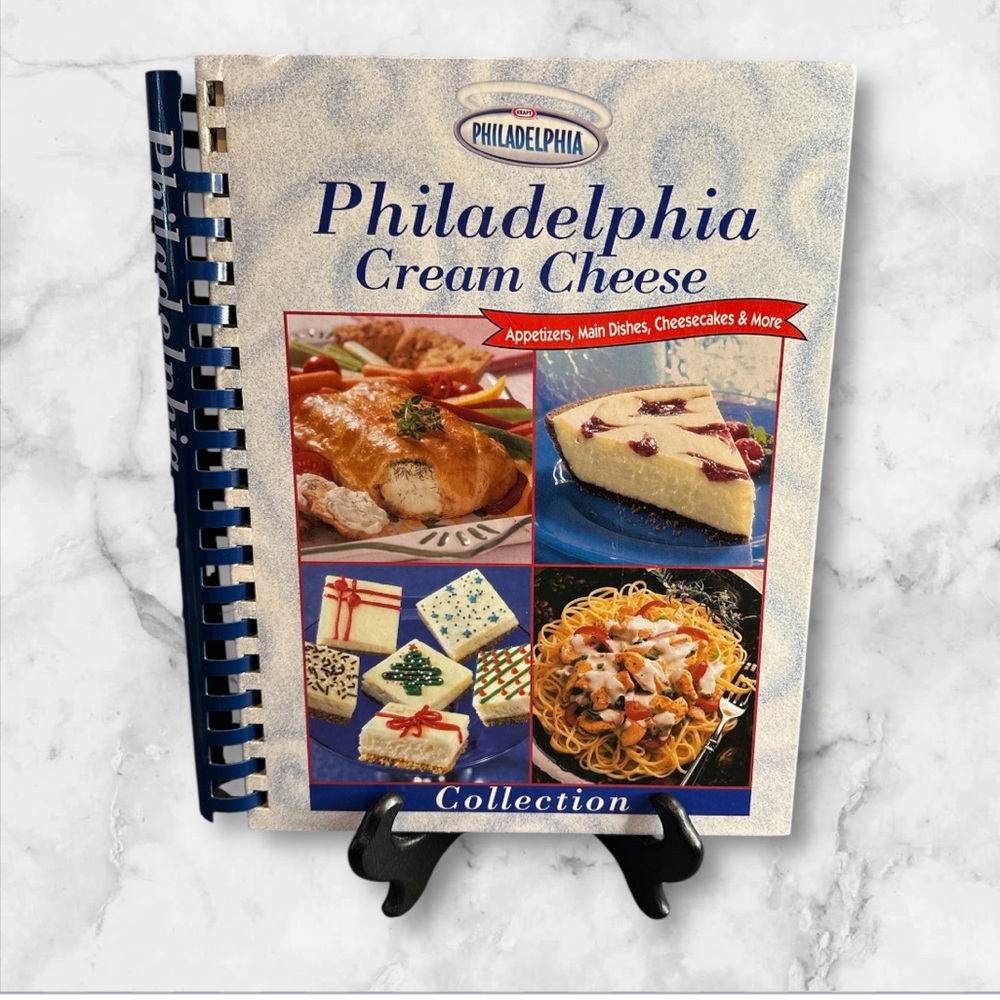 Philadelphia Cream Cheese recipes cookbook spiral bound hardcover 2002